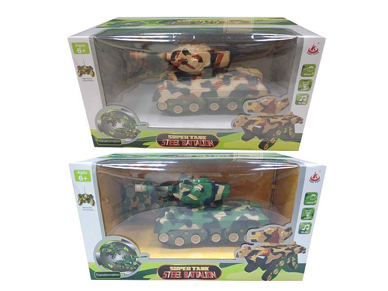 R/C Transforms Tank W/L_M(2C) toys
