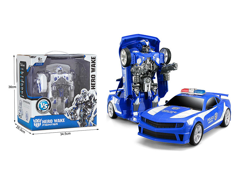 R/C Transforms Police Car W/L_M(2C) toys