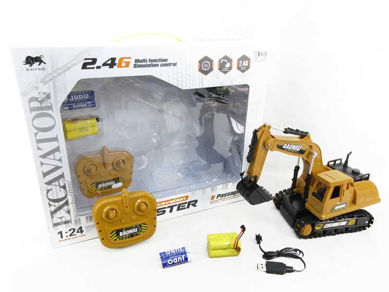 2.4G R/C Construction Truck 6Ways W/Charge toys