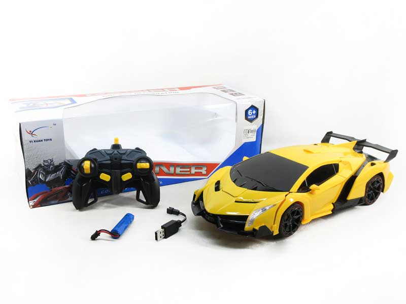 2.4G 1:12 R/C Transforms Car W/Charge toys