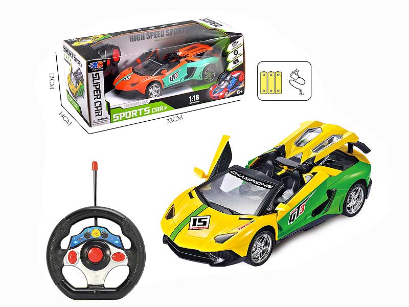 1:18 R/C Car W/Charger(2C) toys