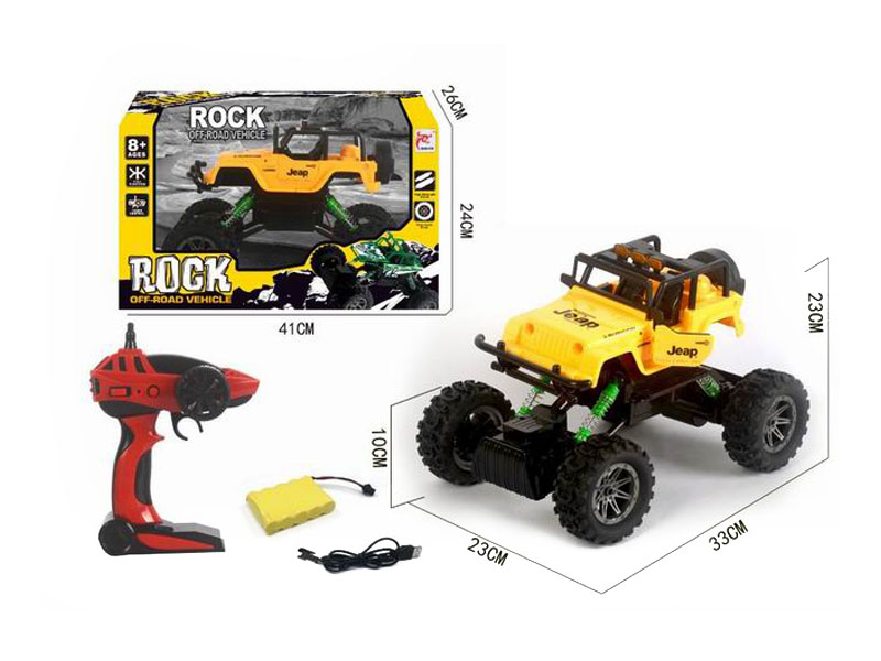 2.4G R/C Climbing Jeep W/Charge toys