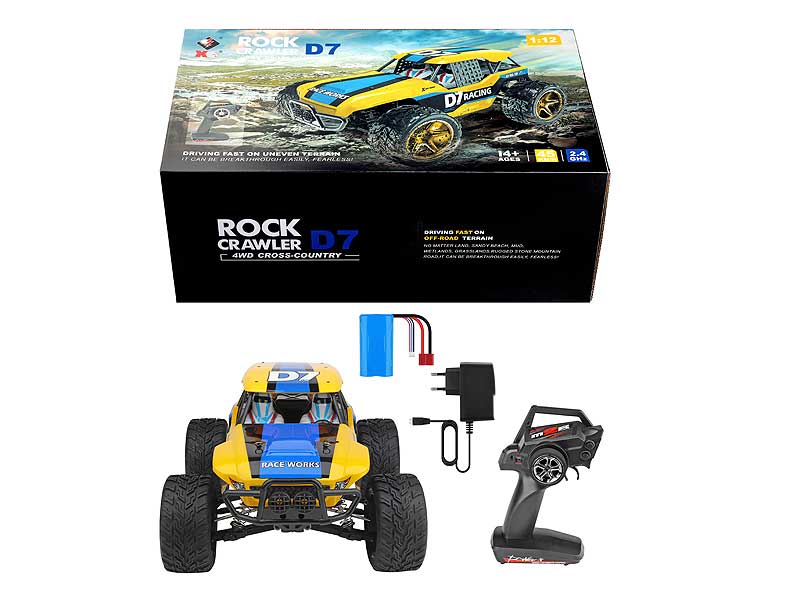 2.4G 1:12 R/C Cross-country Car W/Charge toys