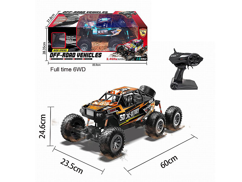 1:8 Die Cast Climbing Car R/C W/Charge(2C) toys