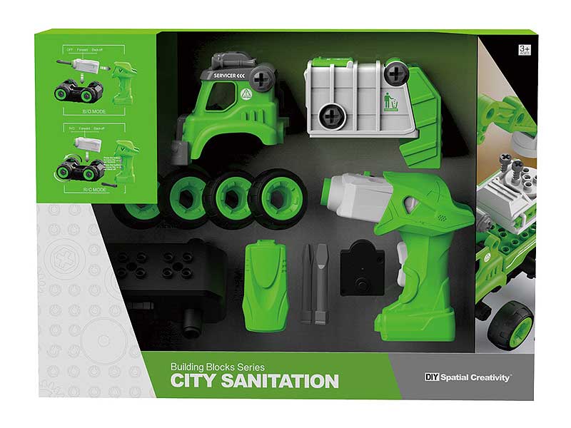 R/C Diy Sanitation Car W/S toys
