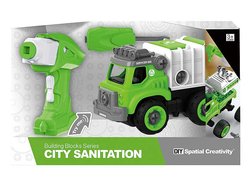 R/C Diy Sanitation Car W/S toys