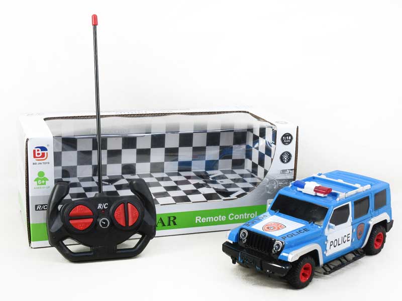 1:18 R/C Police Car 4Ways(2C) toys