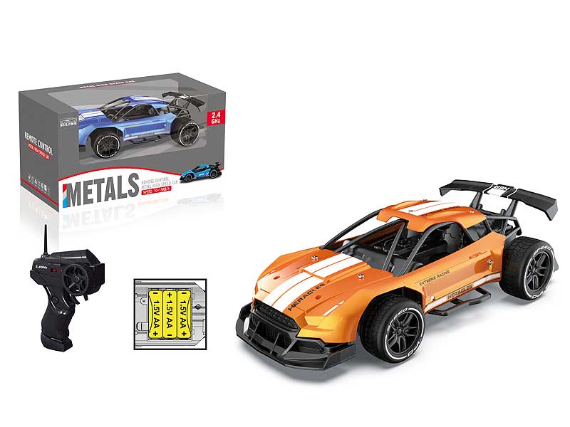2.4G 1:16 R/C Mteal Car 4Ways(2C) toys