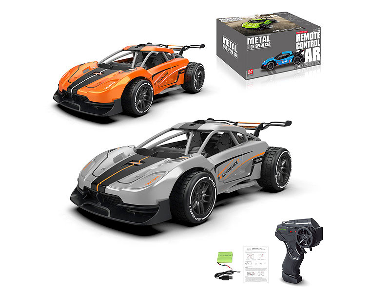 2.4G 1:16 R/C Mteal Car 4Ways W/Charger(2C) toys