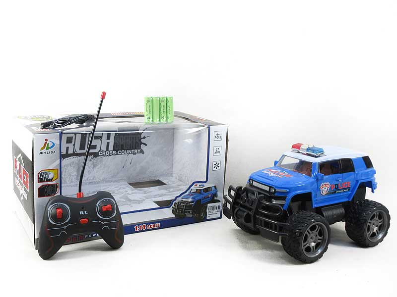 1:14 R/C Cross-country Police Car 4Ways W/L_Charge(2C) toys