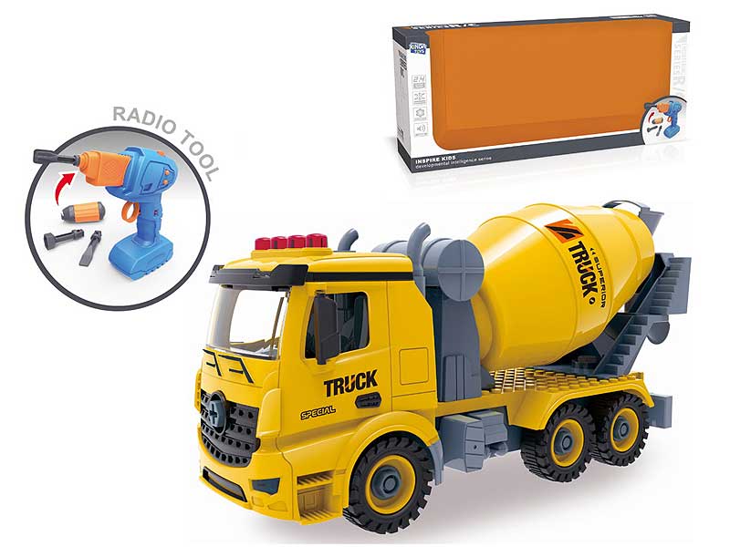 2.4G R/C Diy Construction Truck 4Ways toys