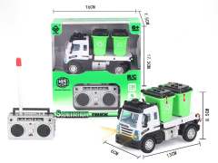 1:64 R/C Sanitation Truck 4Ways W/L
