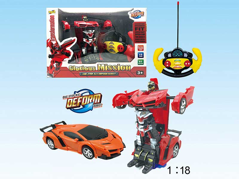1:18 R/C Transforms Car 5Ways W/L_M(2C) toys