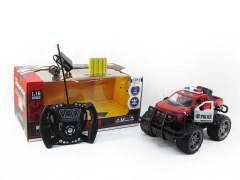 1:16 R/C Cross-country Police Car 4Ways W/L_Charge