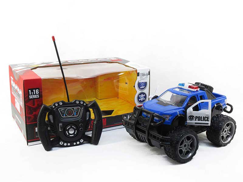 1:16 R/C Cross-country Police Car 4Ways W/L(2C) toys