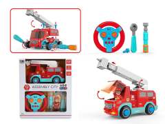 2.4G R/C Diy Fire Engine Car 2Ways toys