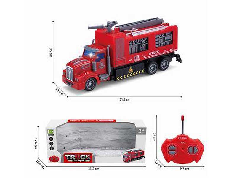 1:48 R/C Fire Engine 4Ways W/L toys