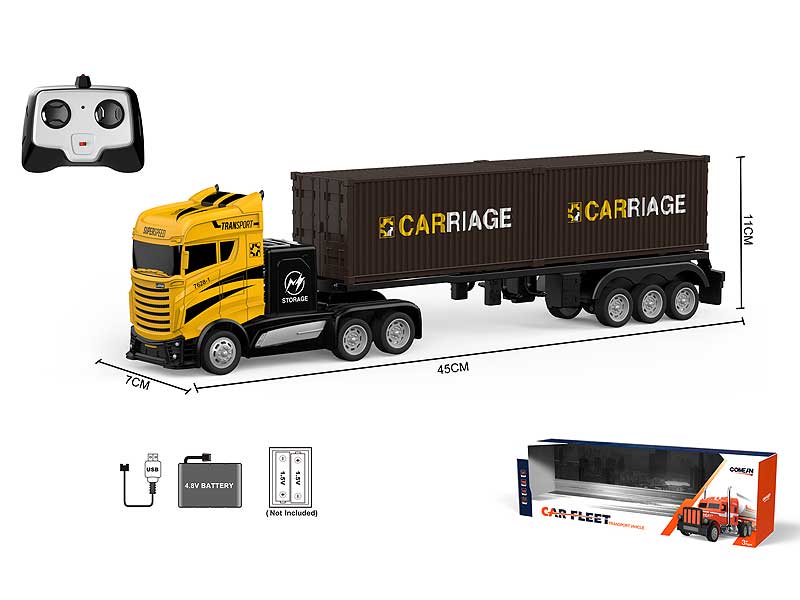 2.4G 1:16 R/C Container Truck 4Ways W/Charge toys