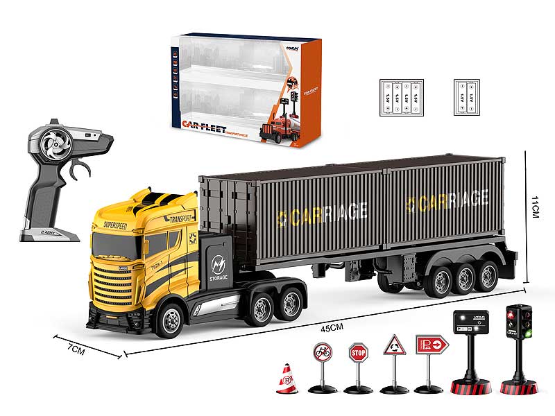 2.4G 1:16 R/C Container Truck 4Ways toys