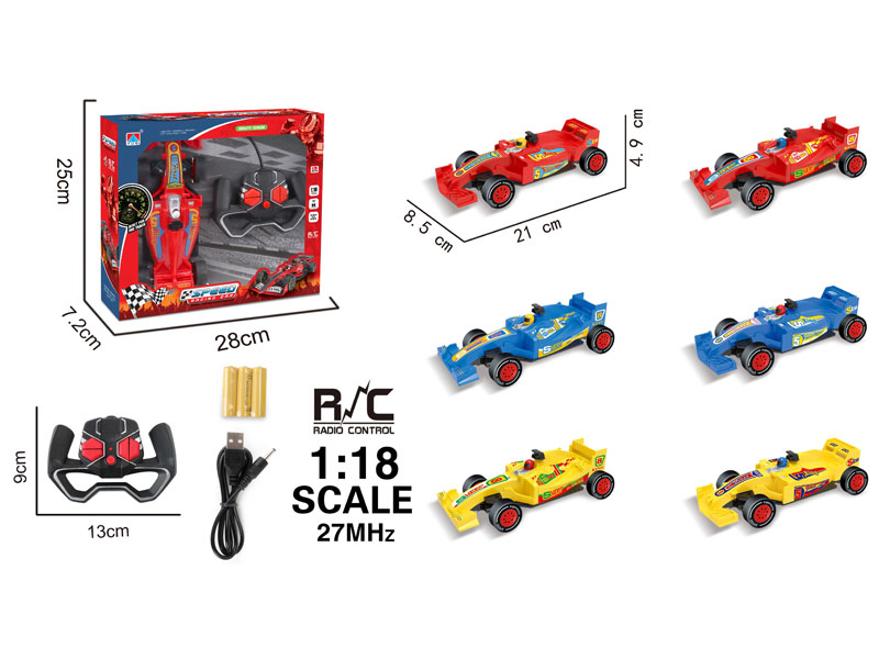 1:18 R/C Equation Car 4Ways W/Charge(2S3C) toys