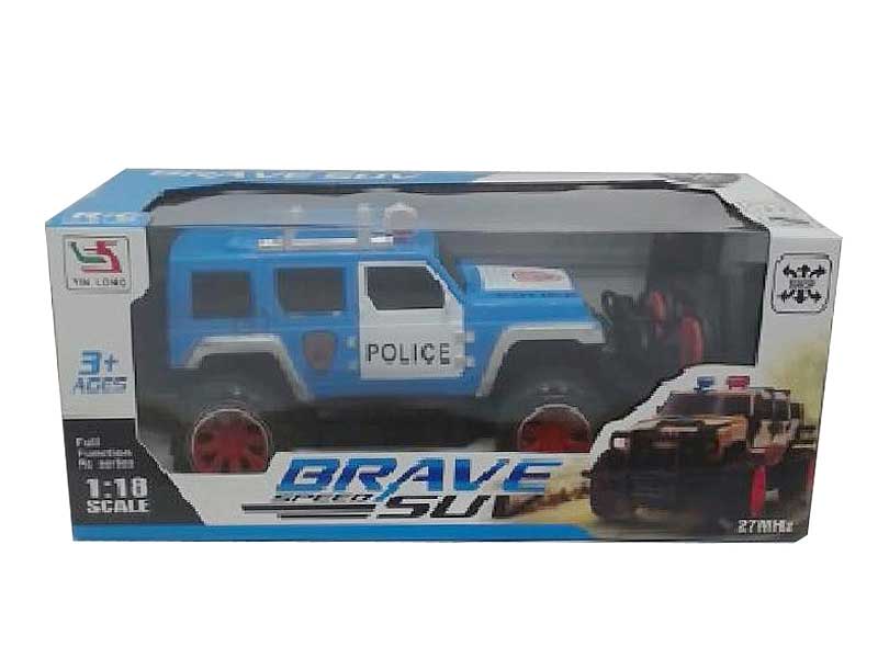 1:18 R/C Cross-country Police Car 4Ways toys