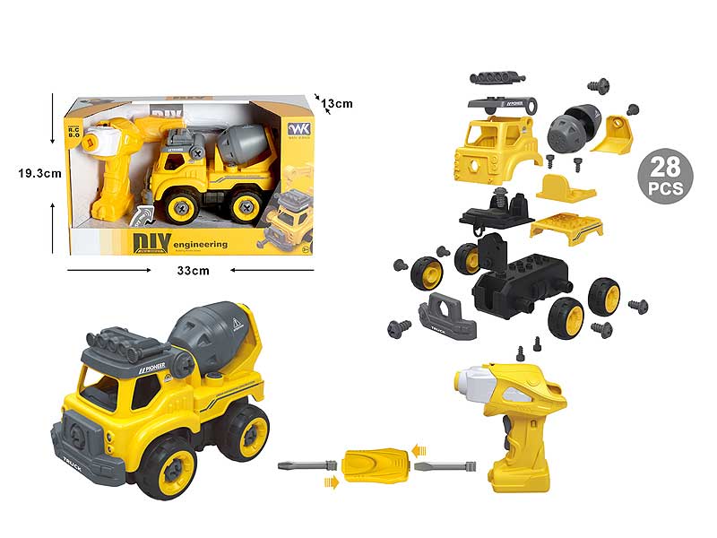 R/C Diy Construction Truck W/S_IC toys