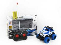 1:43 R/C Cross-country Police Car 4Ways W/Charge(2C)
