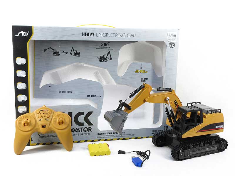 R/C Construction Truck 12Ways W/L_Charge toys
