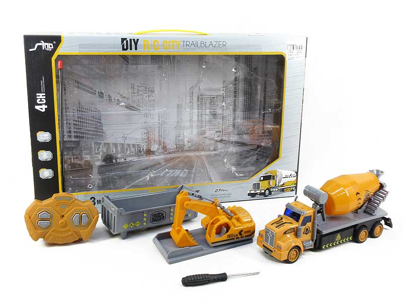 1:48 R/C Construction Truck W/L toys