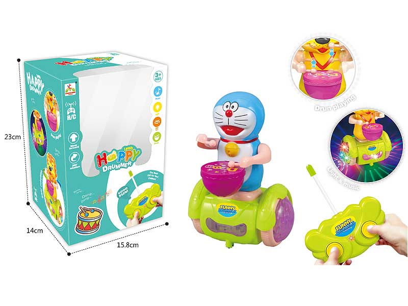 R/C PlayThe Drum Doraemon Car W/L toys