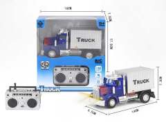 1:64 R/C Container Truck 4Ways W/L