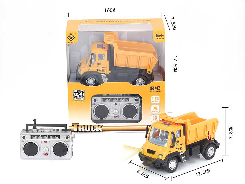 1:64 R/C Construction Truck 4Ways W/L toys