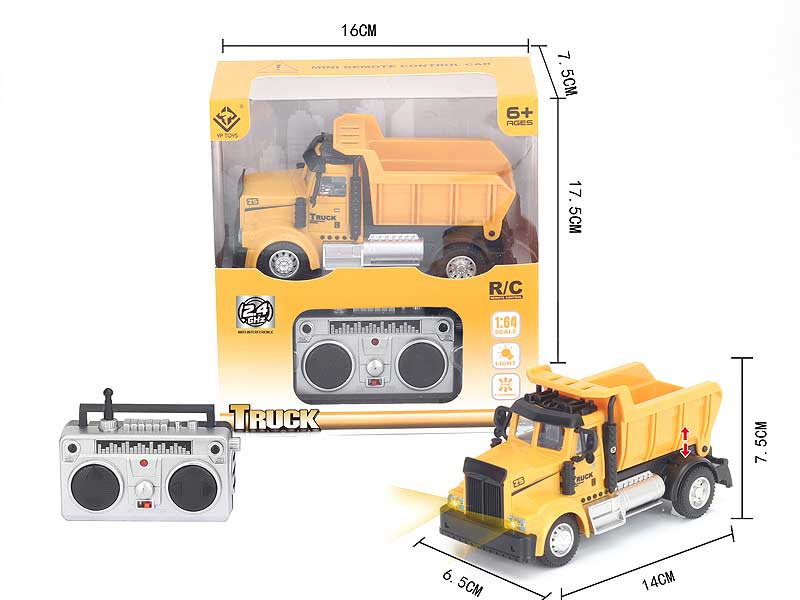 1:64 R/C Construction Truck 4Ways W/L toys