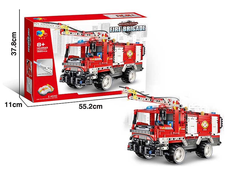 2.4G R/C Block Fire Engine toys