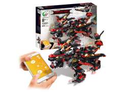 Intellective toys APP control bricks dinosaur set