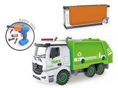 2.4G R/C Diy Sanitation Car toys