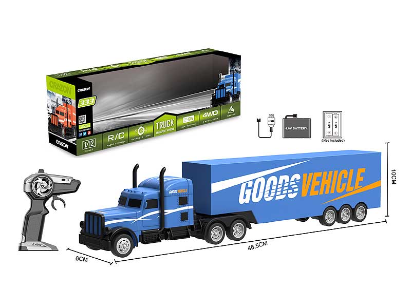 1:16 R/C Container Truck W/Charge toys