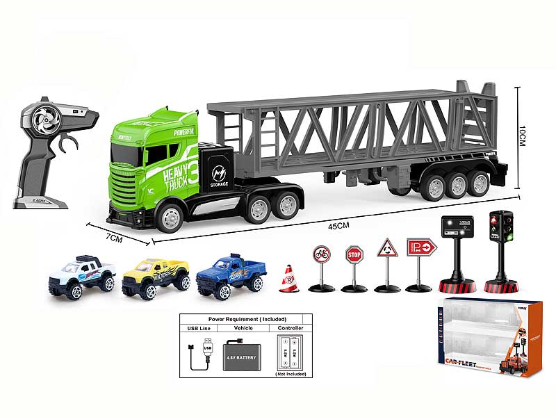 1:16 R/C Container Truck 4Ways W/Charge toys