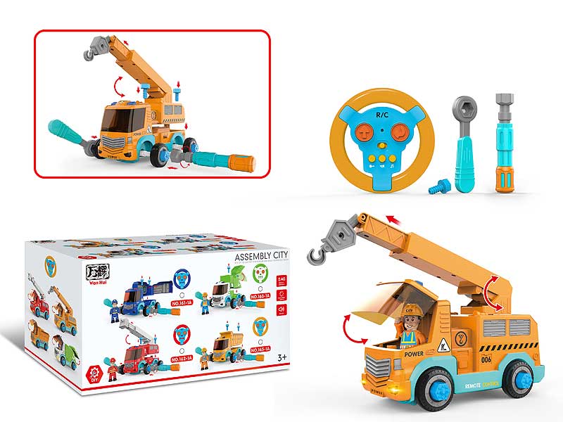 2.4G R/C Diy Construction Truck 2Ways toys