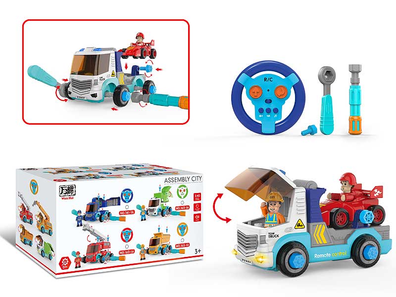 2.4G R/C 2 Channel DIY Truck toys
