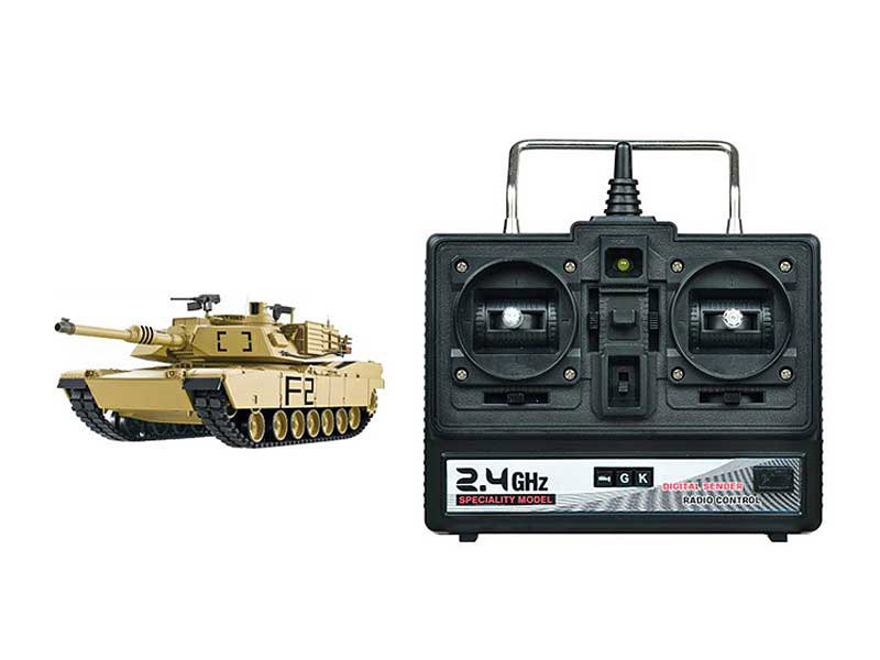 2.4G 1:16 Upgrade U.S.A M1A2 Abrams R/C Main Battle Tank toys