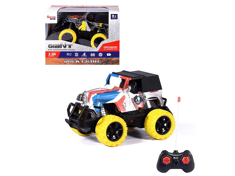 1:36 R/C Jeep 4Ways(2C) toys