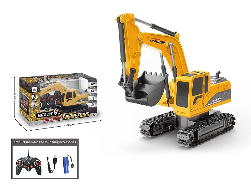 Die Cast Engineering Forklift 6Ways R/C W/L_M_Charge toys
