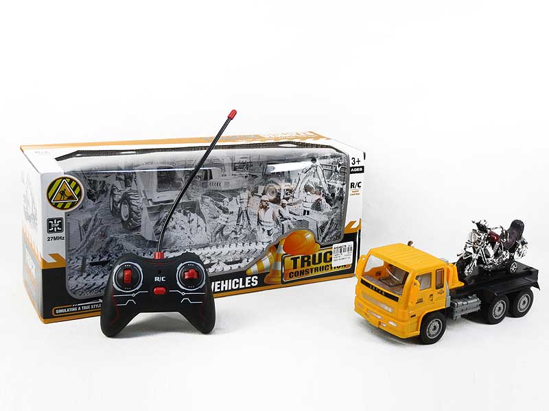 R/C Construction Truck Tow Motorcycle 4Ways toys