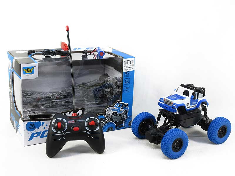 R/C Climbing Police Car 4Ways W/Charge toys