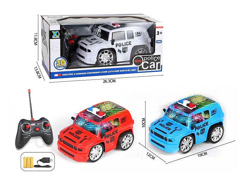 R/C Police Car 4Way W/L_Charge(3C) toys