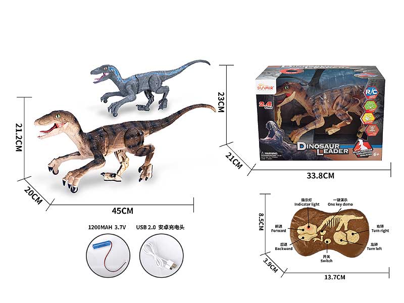 2.4G R/C Dinosaurs 5Ways W/L_M(2S2C) toys