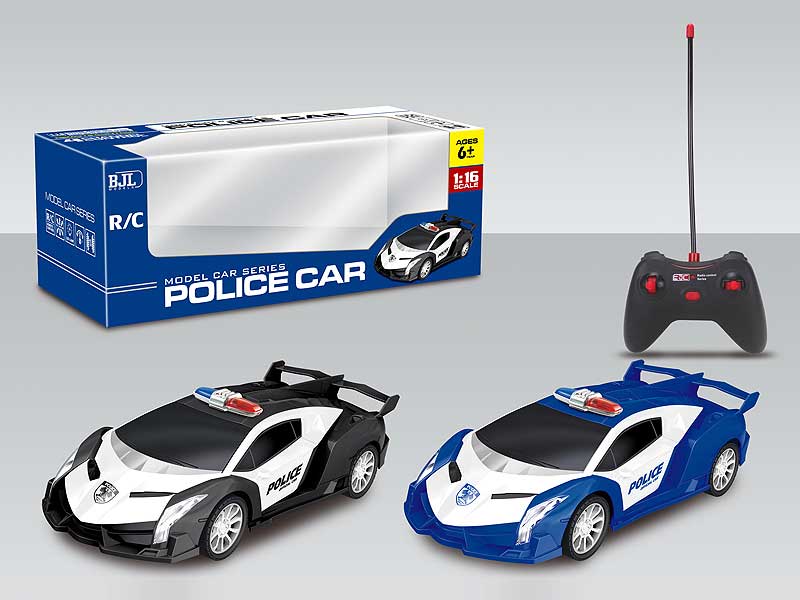 1:16 R/C Police Car 4Way W/L(2C) toys
