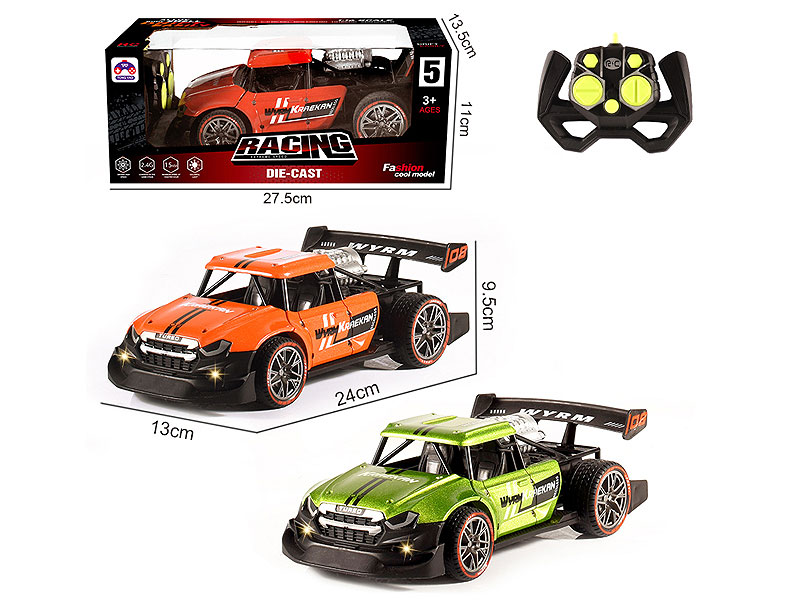 2.4G 1:16 Die Cast Racing Car 5Ways R/C W/L(3C) toys