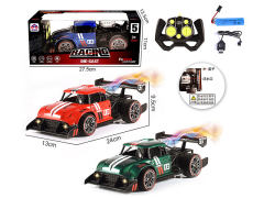 2.4G 1:16 Die Cast Spray Racing Car 6Ways R/C W/L_Charge(3C)
